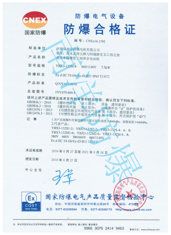 粉塵防爆電機的防爆等級都有哪些？