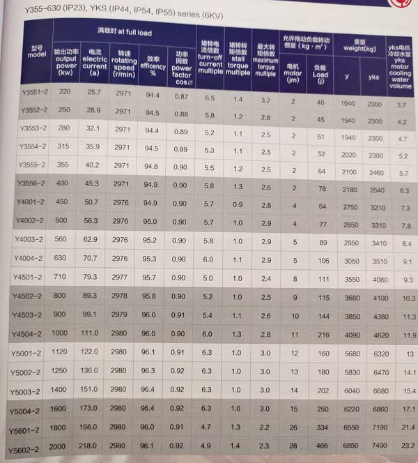 Y、YKS、YKK系列6KV中型高壓三相異步電動(dòng)機(jī)